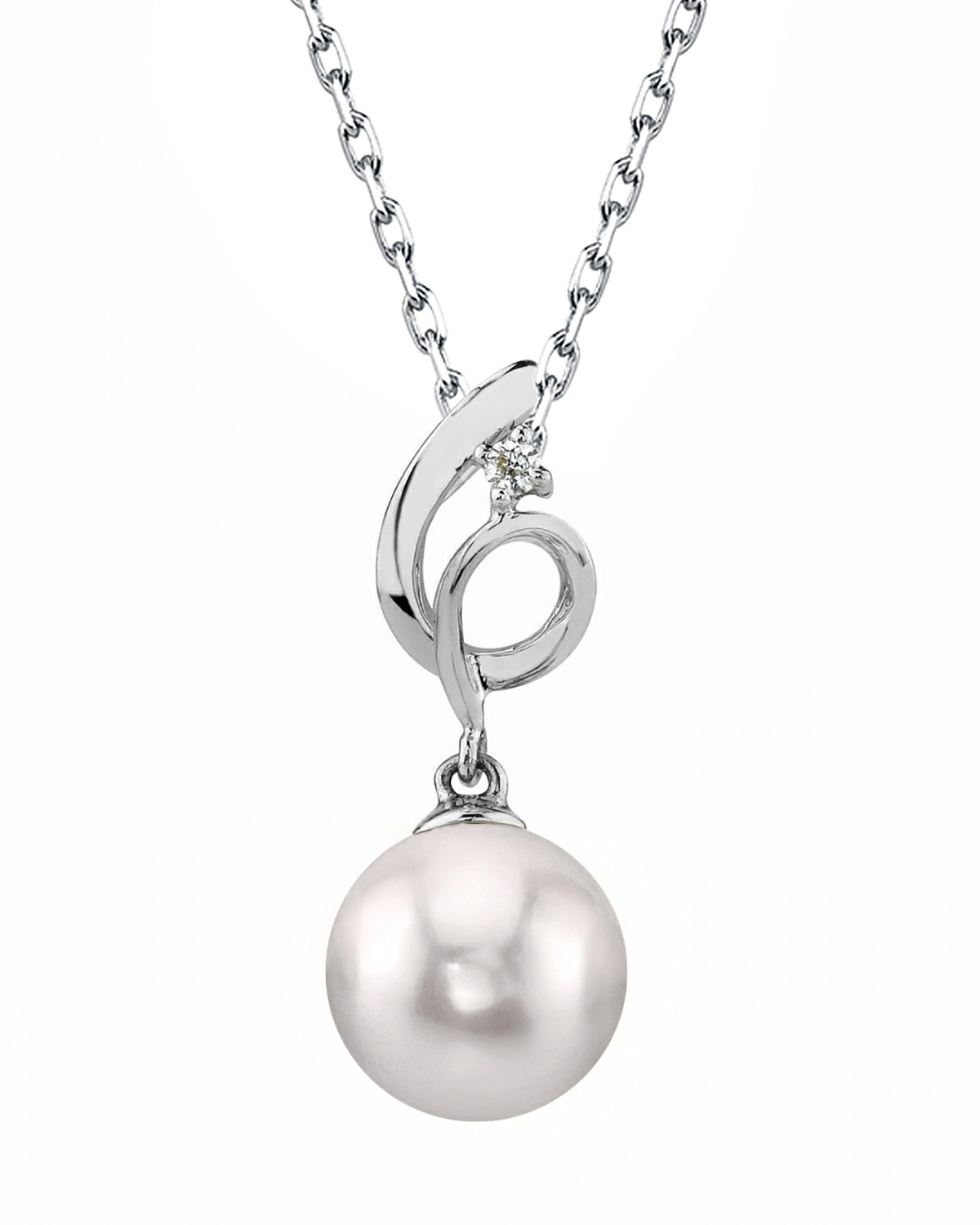 14K Gold Akoya Pearl & Diamond Symphony Pendant