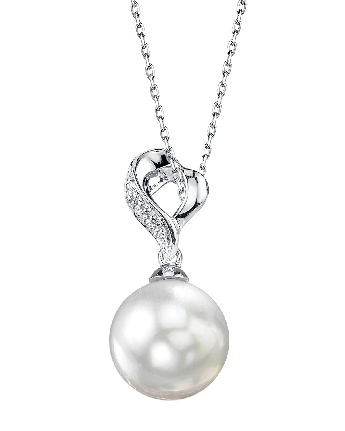White South Sea Pearl & Diamond Melissa Pendant