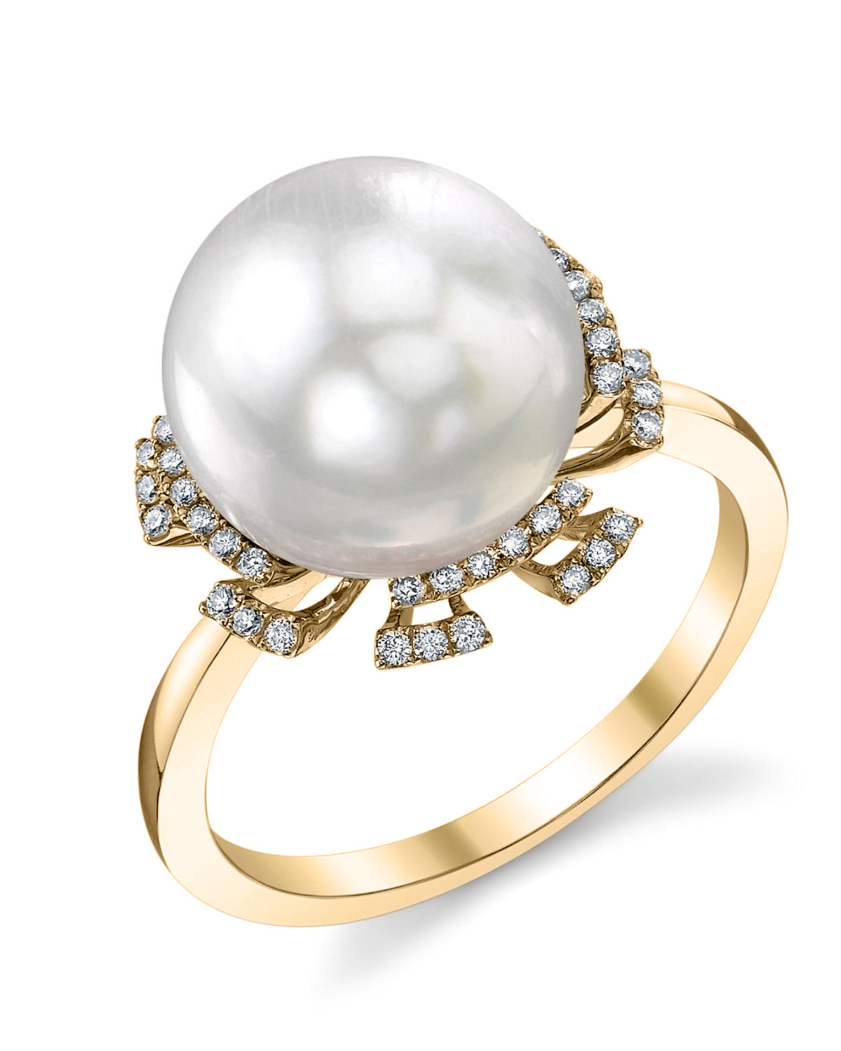 South Sea Pearl & Diamond Miley Ring