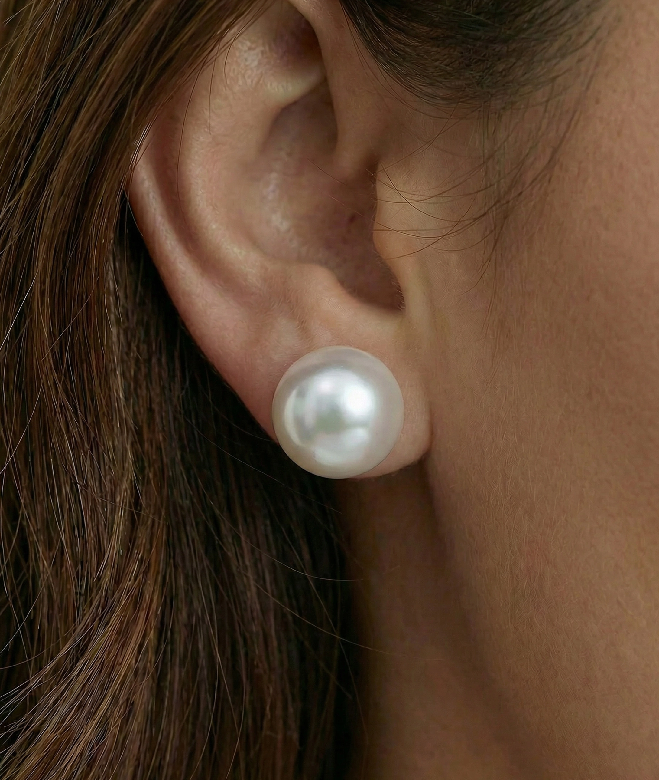 12mm South Sea Round Pearl Stud Earrings