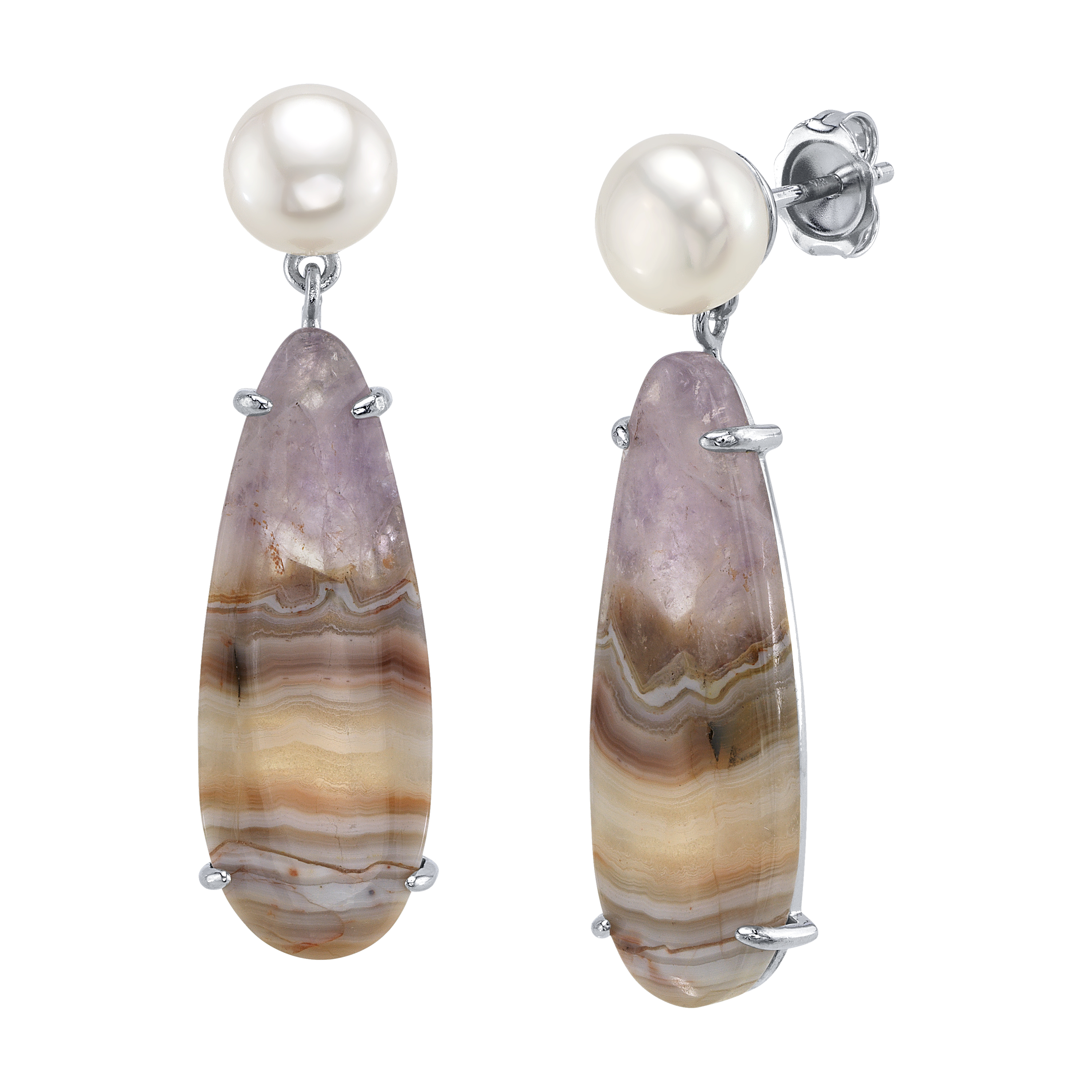 White Freshwater Pearl Chiara Earrings