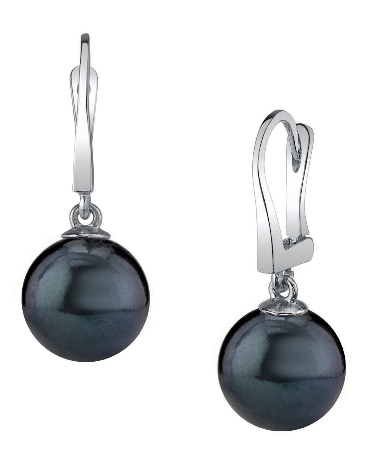 Black Freshwater Pearl Classic Elegance Earrings