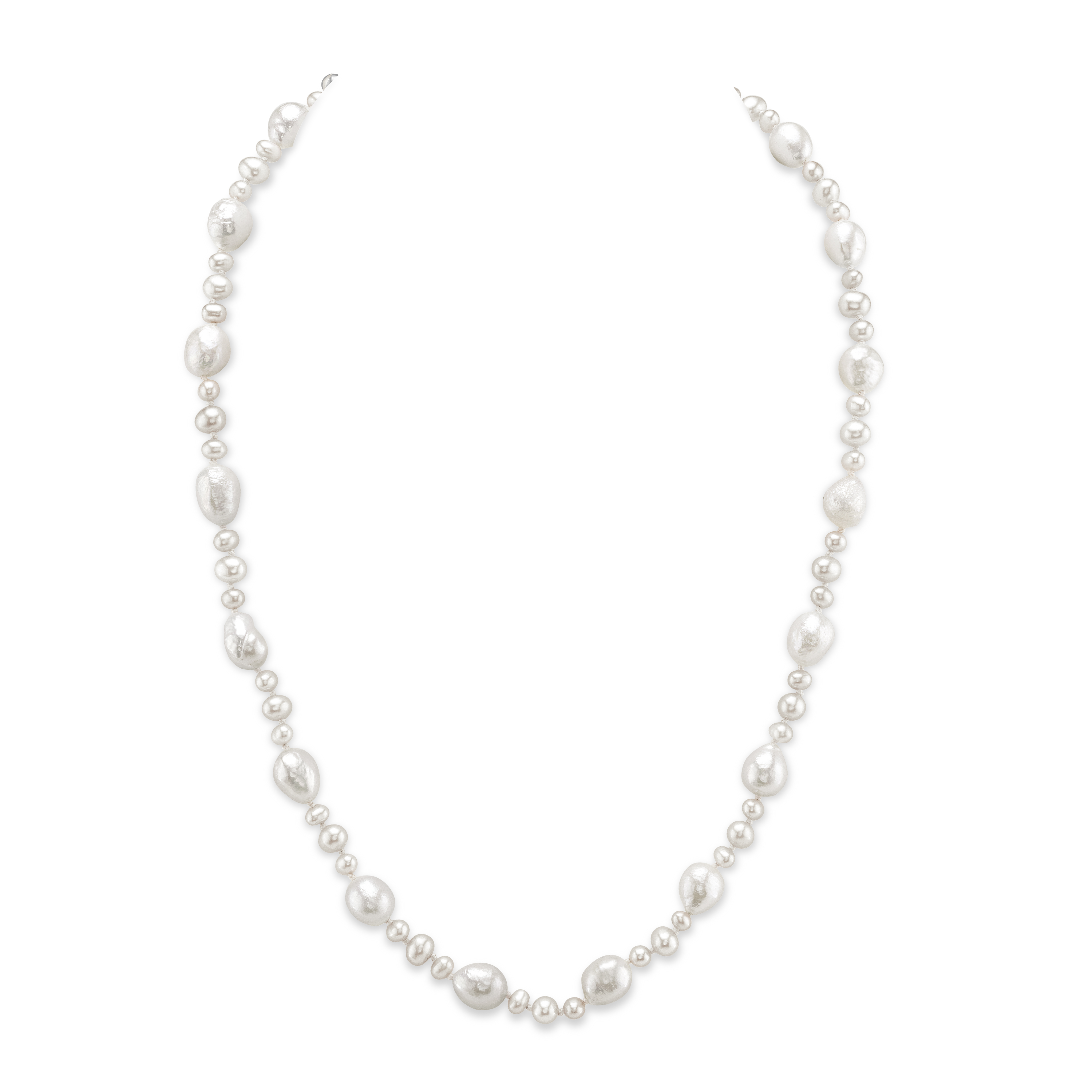 3-8mm White Freshwater Pearl Necklace - AAA Quality