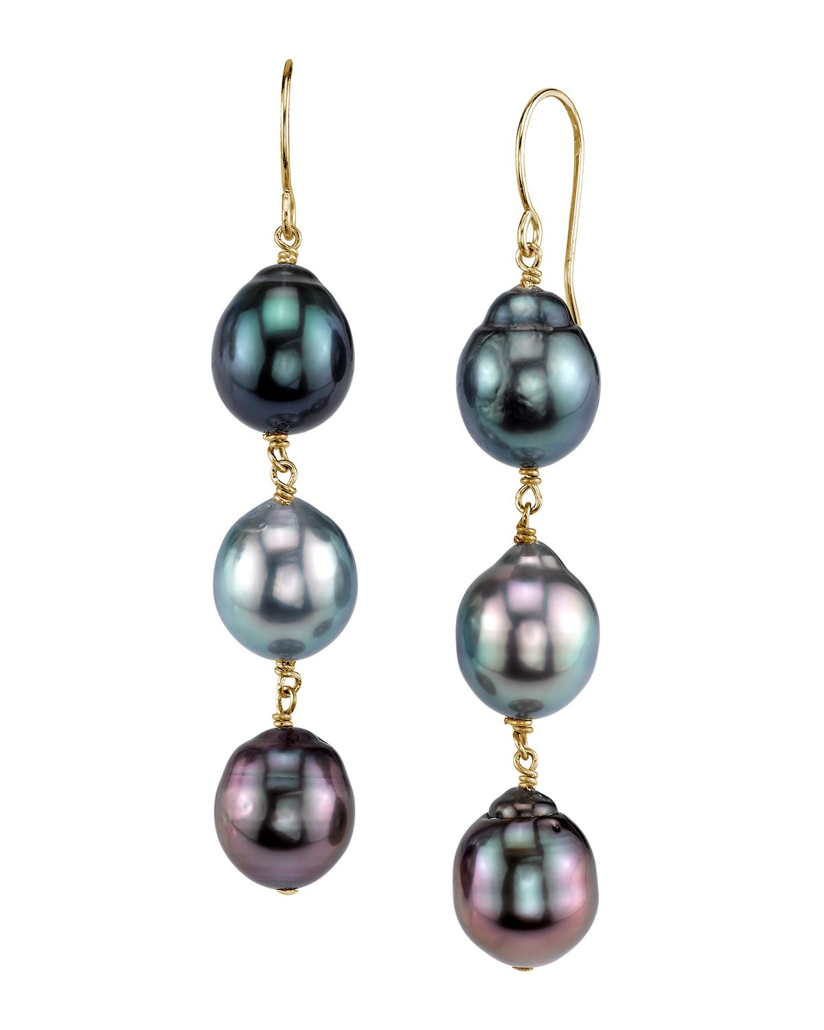 Colored pearl earrings Clearance