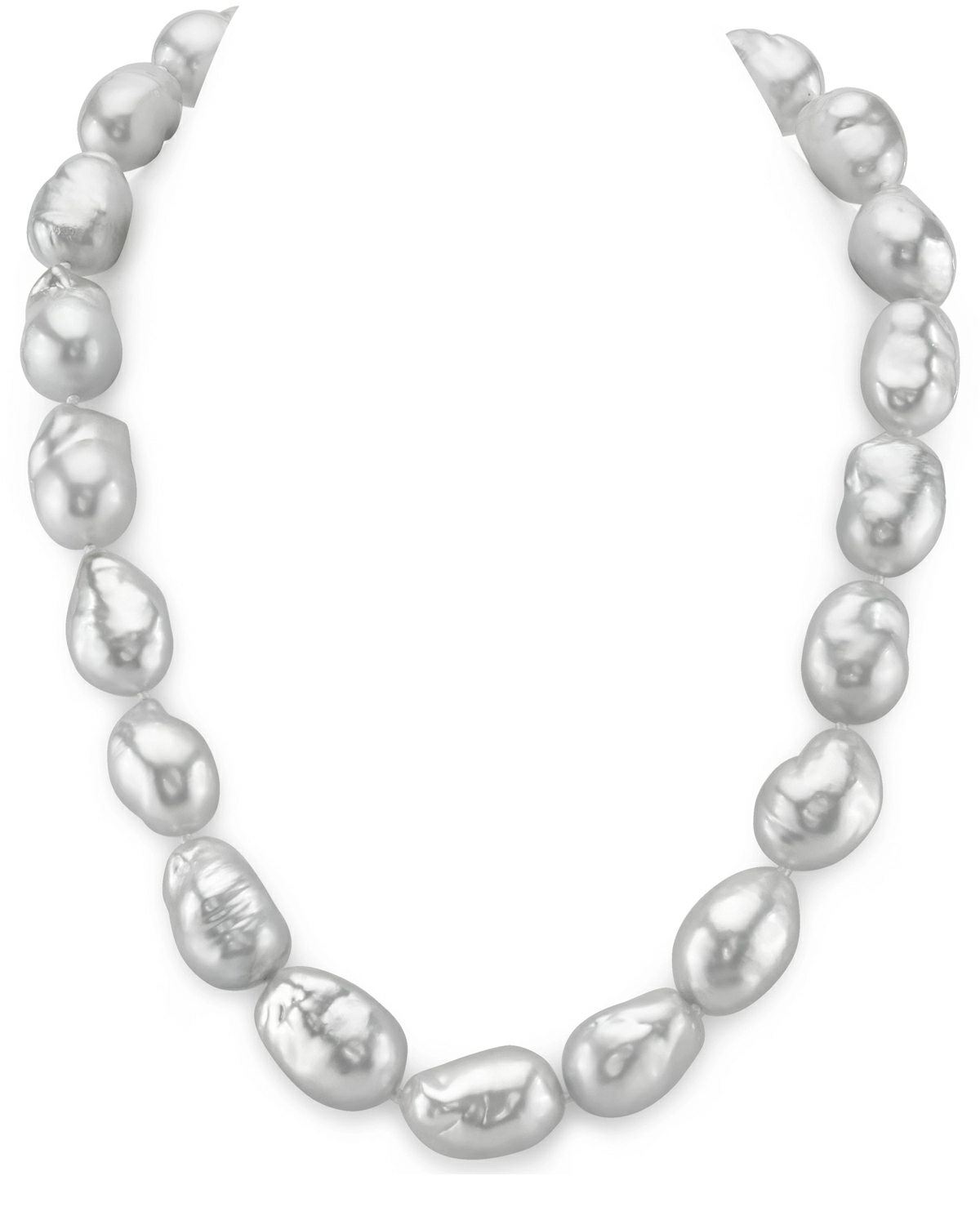 14-17.3mm White South Sea Baroque Pearl Necklace