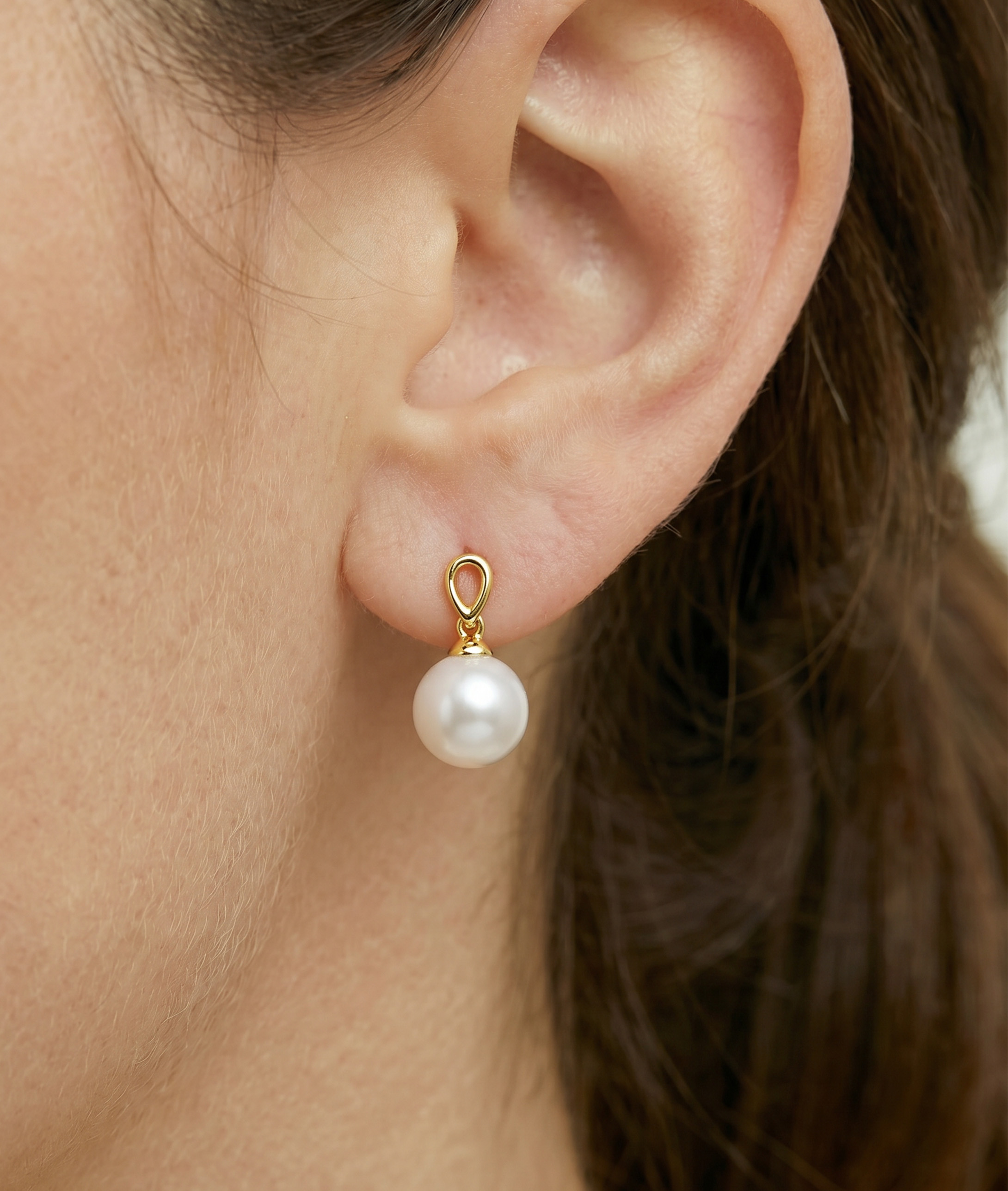 Freshwater Pearl Sherry Earrings - Secondary Image