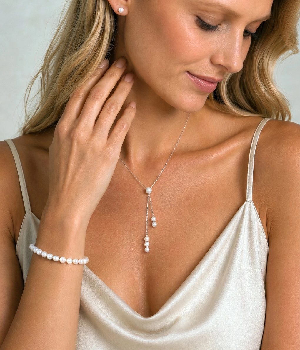 Freshwater Pearl Tincup Selena Necklace Pendant