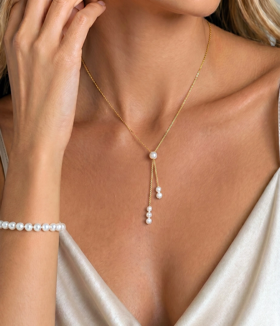 Freshwater Pearl Tincup Selena Necklace Pendant