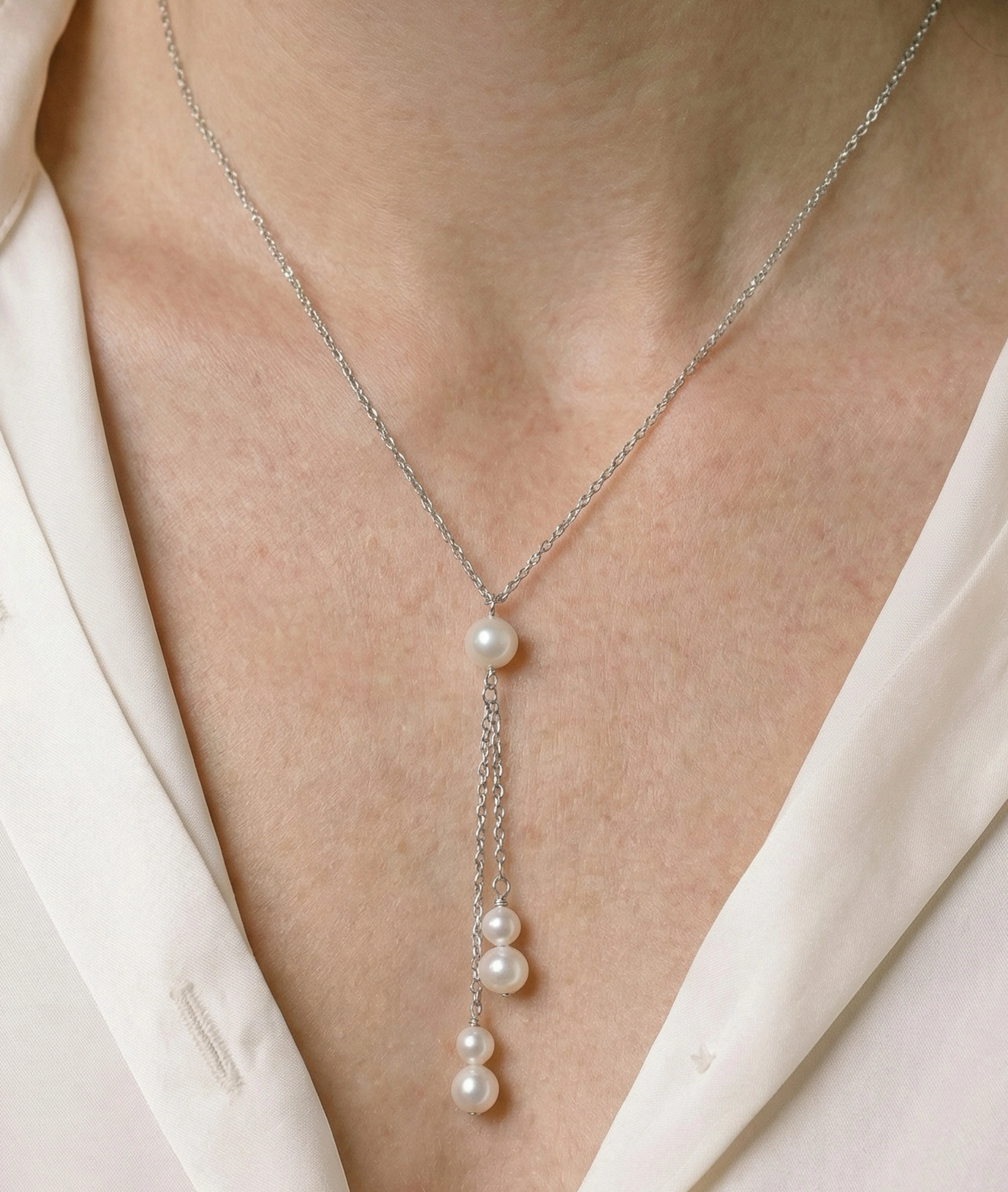 Freshwater Pearl Tincup Selena Necklace Pendant