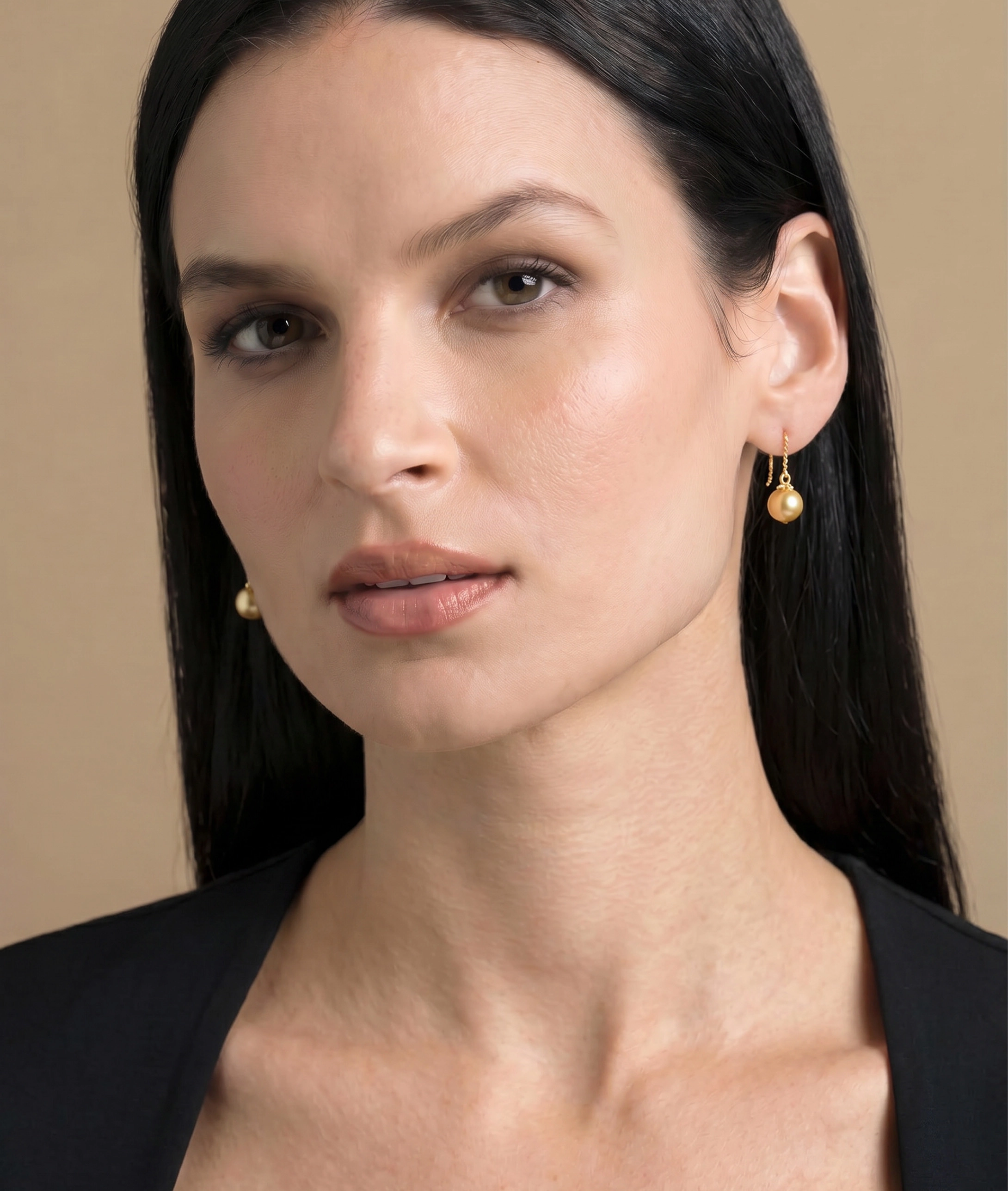 Golden South Sea Pearl Cindy Earrings