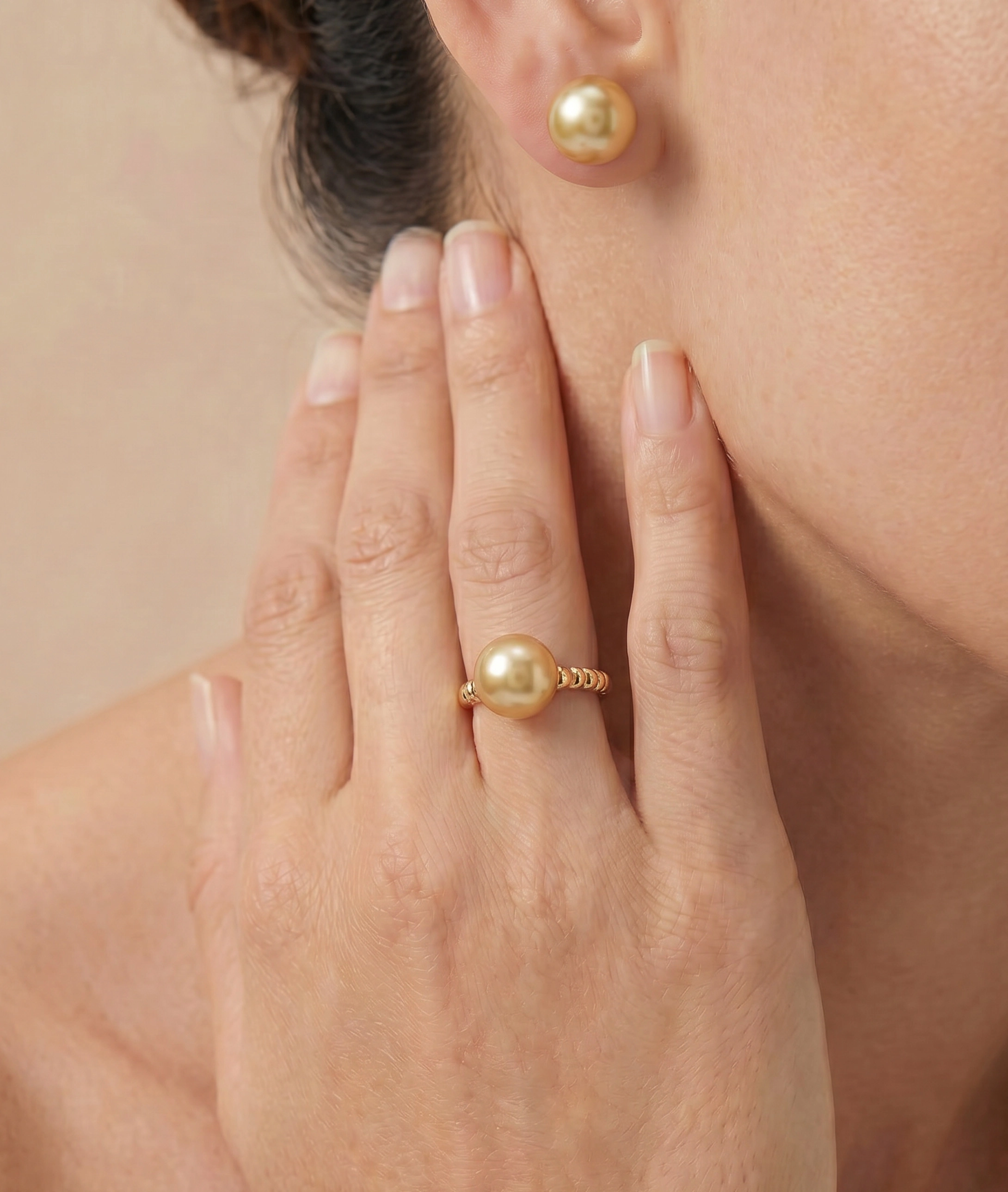 Golden South Sea Pearl Terrie Ring