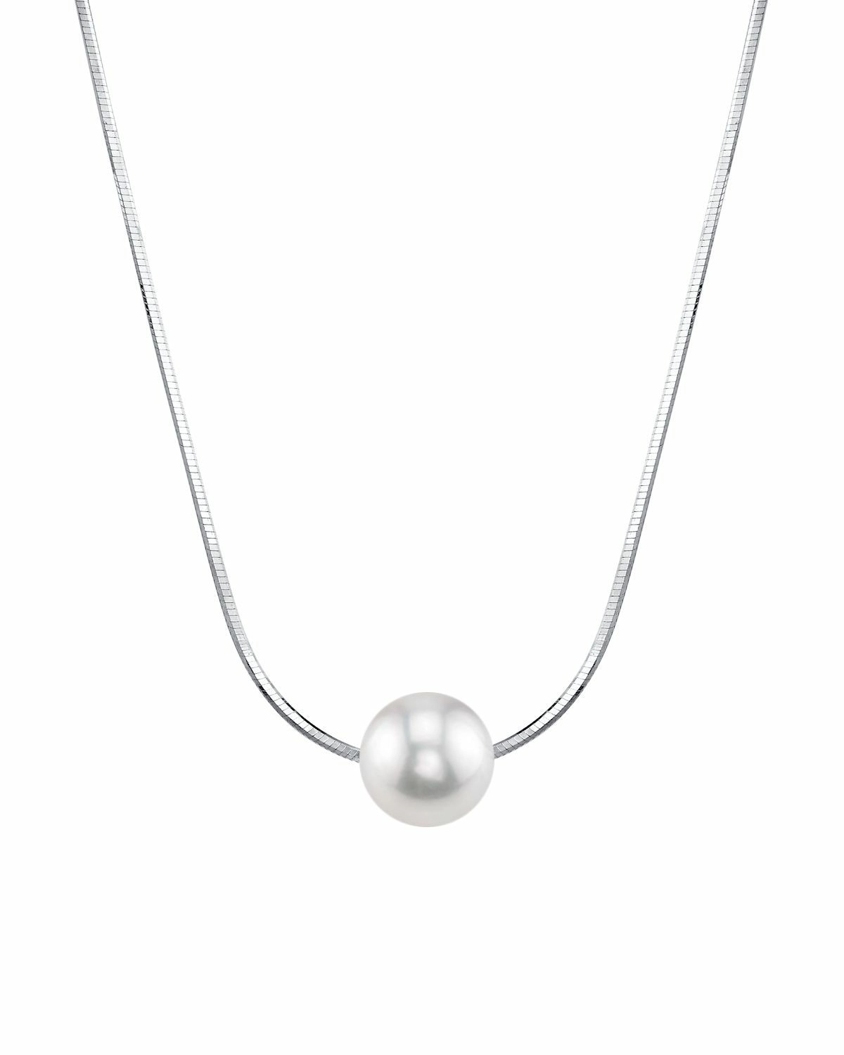 Pearl Moments - 8mm Freshwater Pearl Silver Adjustable Chain Necklace