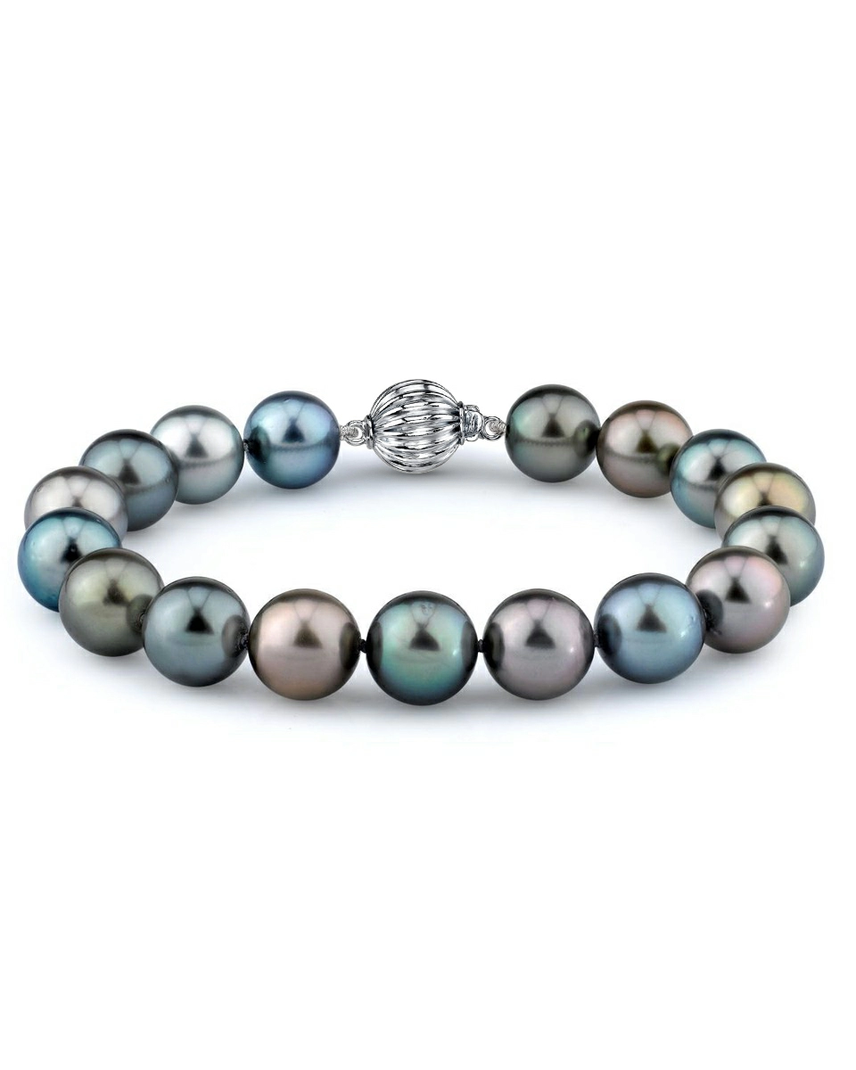 10-11mm Tahitian South Sea Multicolor Pearl Bracelet