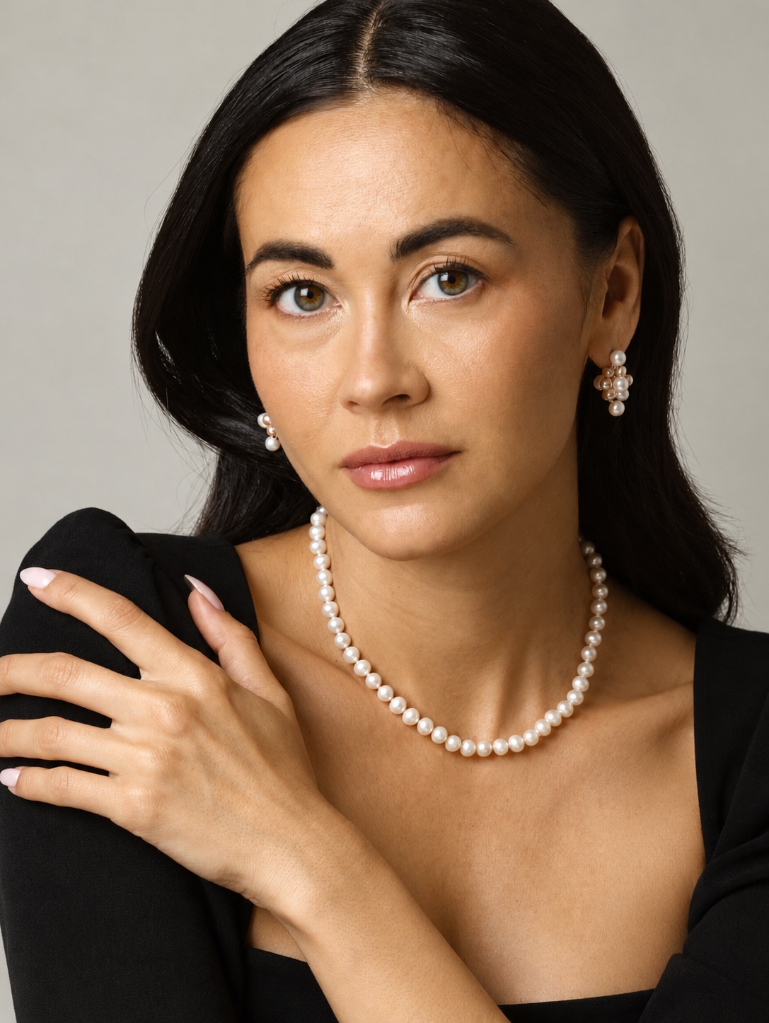 6.0-6.5mm Hanadama Akoya White Pearl Necklace - Secondary Image