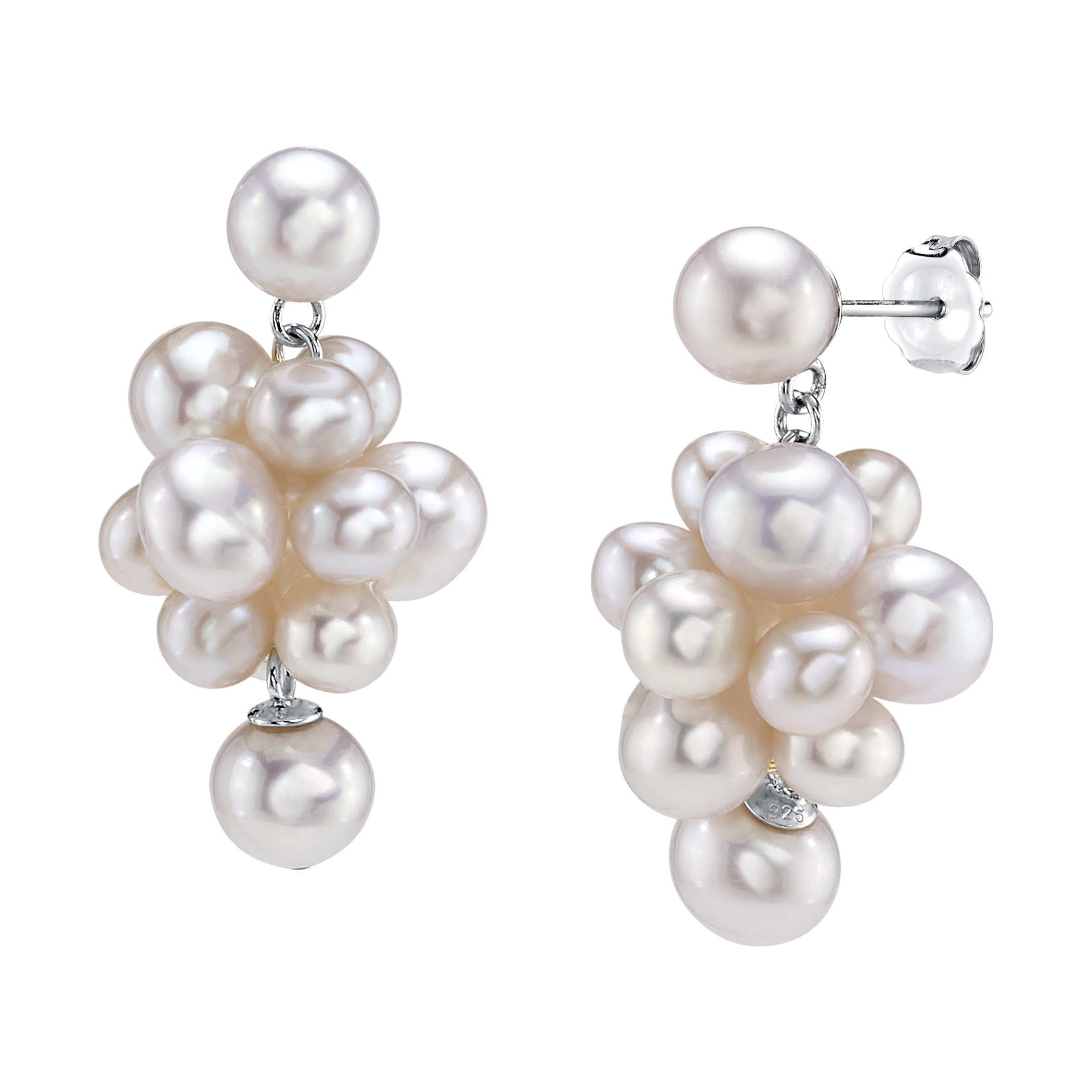 White Freshwater Pearl Adeline Earrings