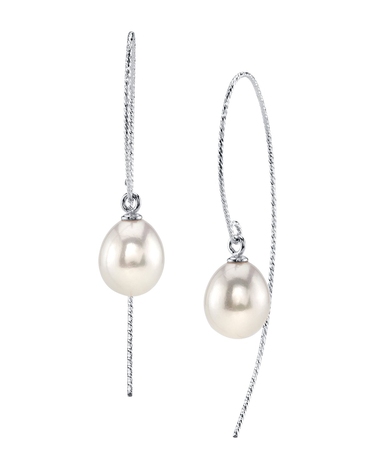 Triple White Freshwater Pearl Bonnie Earrings