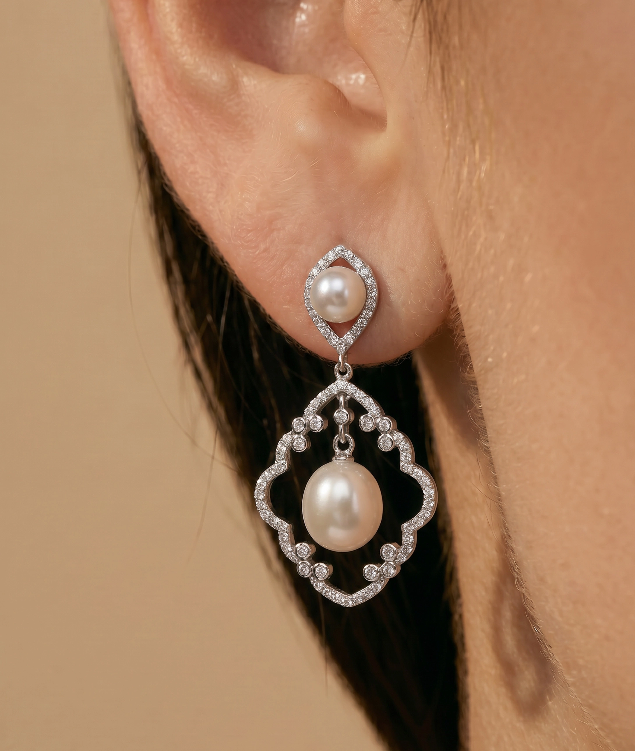 White Freshwater Pearl Elite Earrings