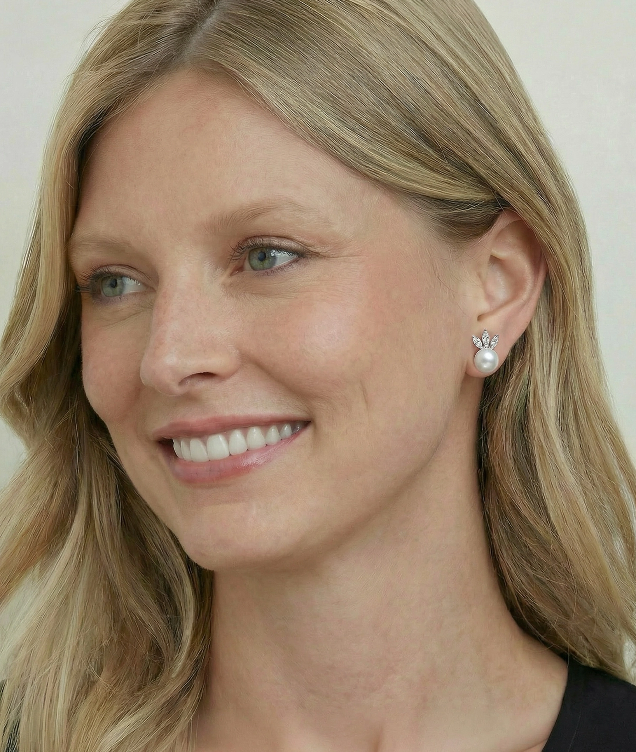 White Freshwater Pearl Imperial Earrings