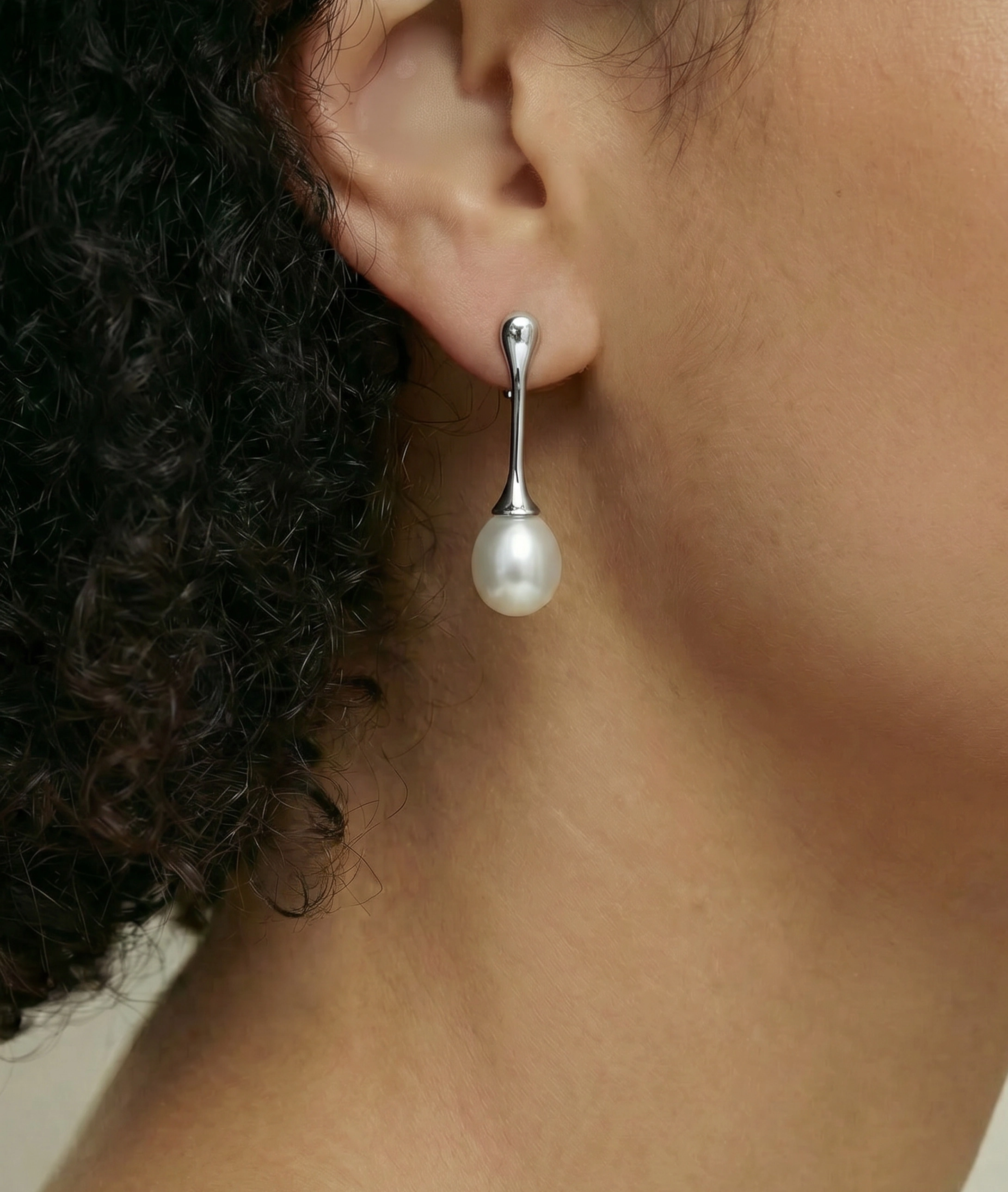 Freshwater Pearl Long Drop Earrings