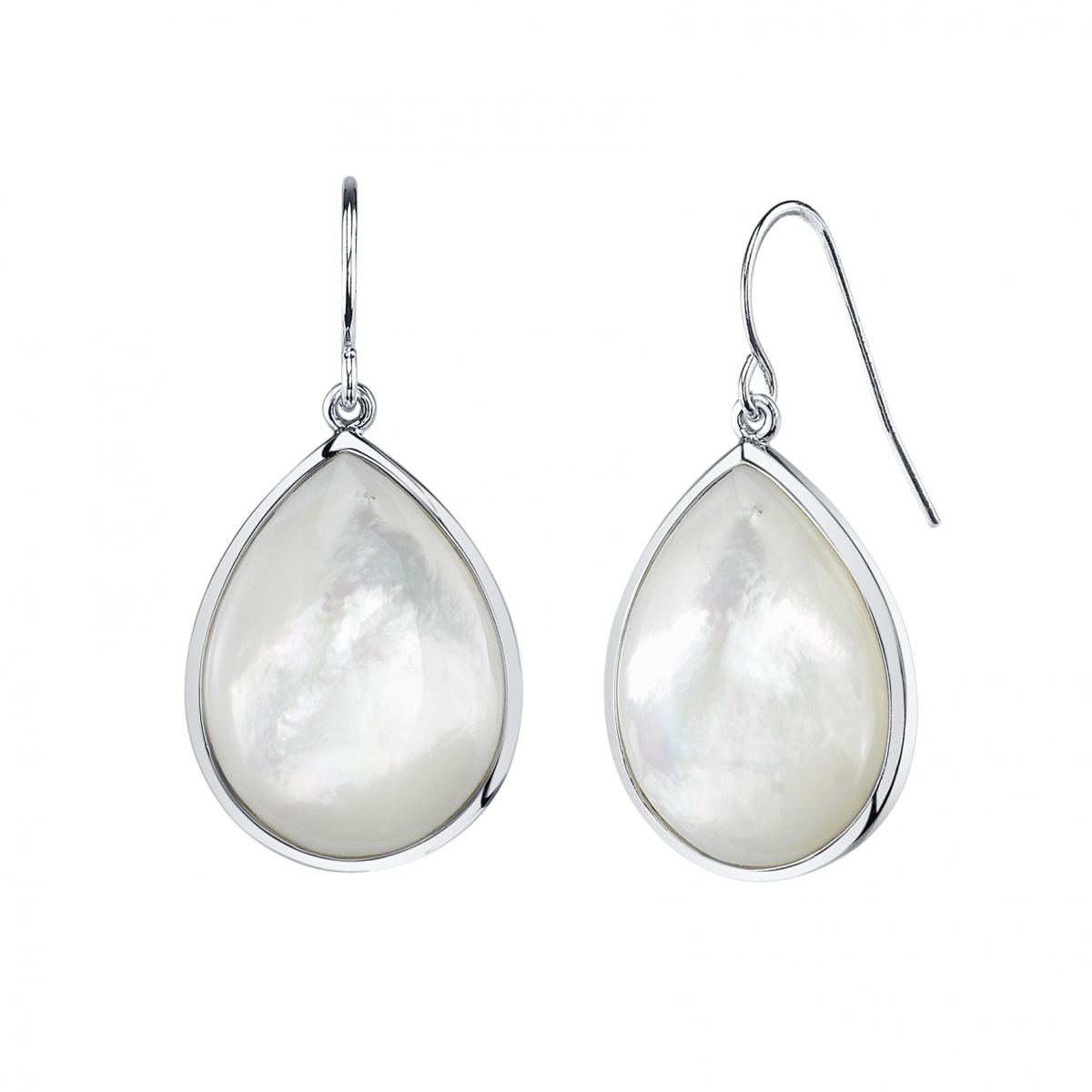 White Mother of Pearl Mave Earrings