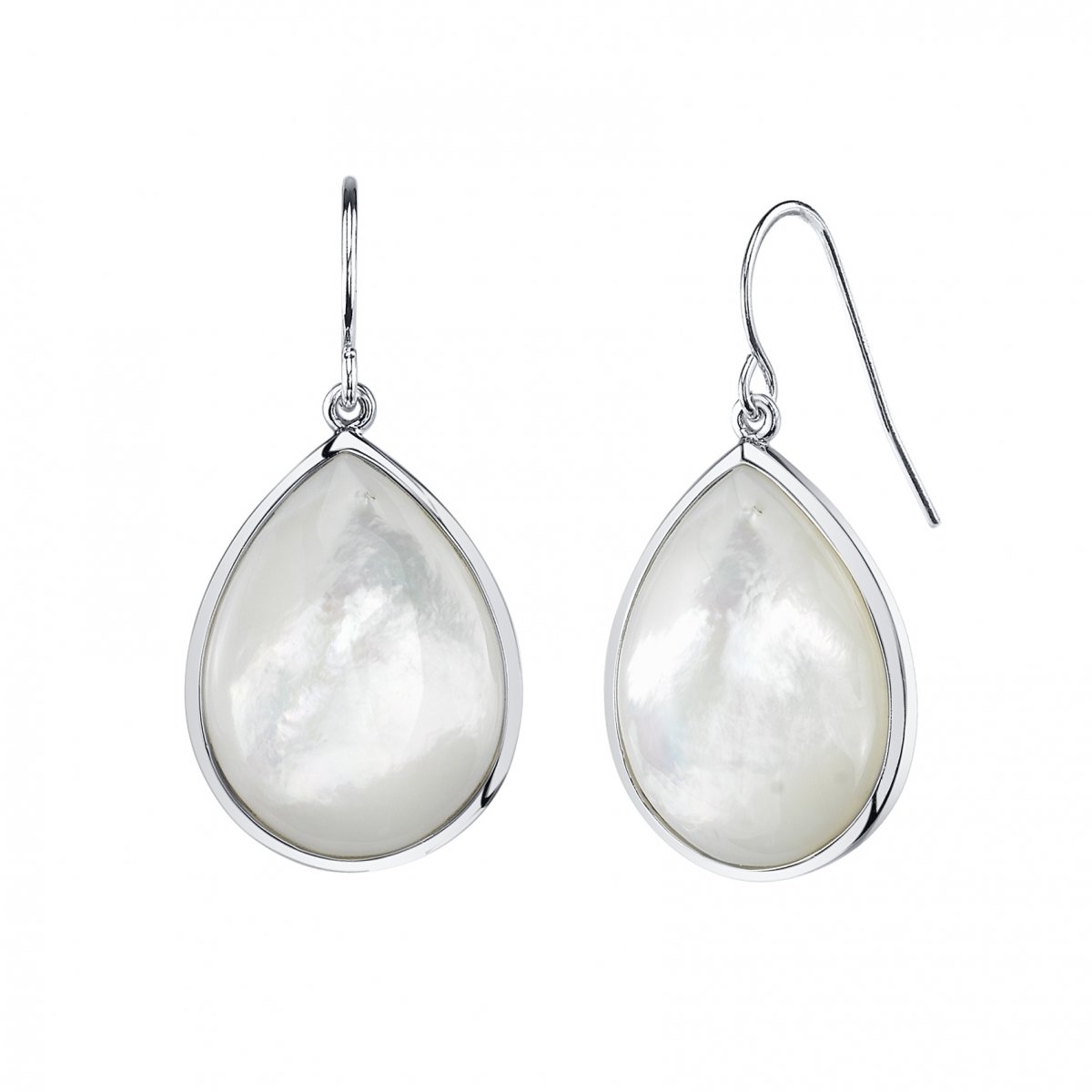 White Mother of Pearl Mave Earrings