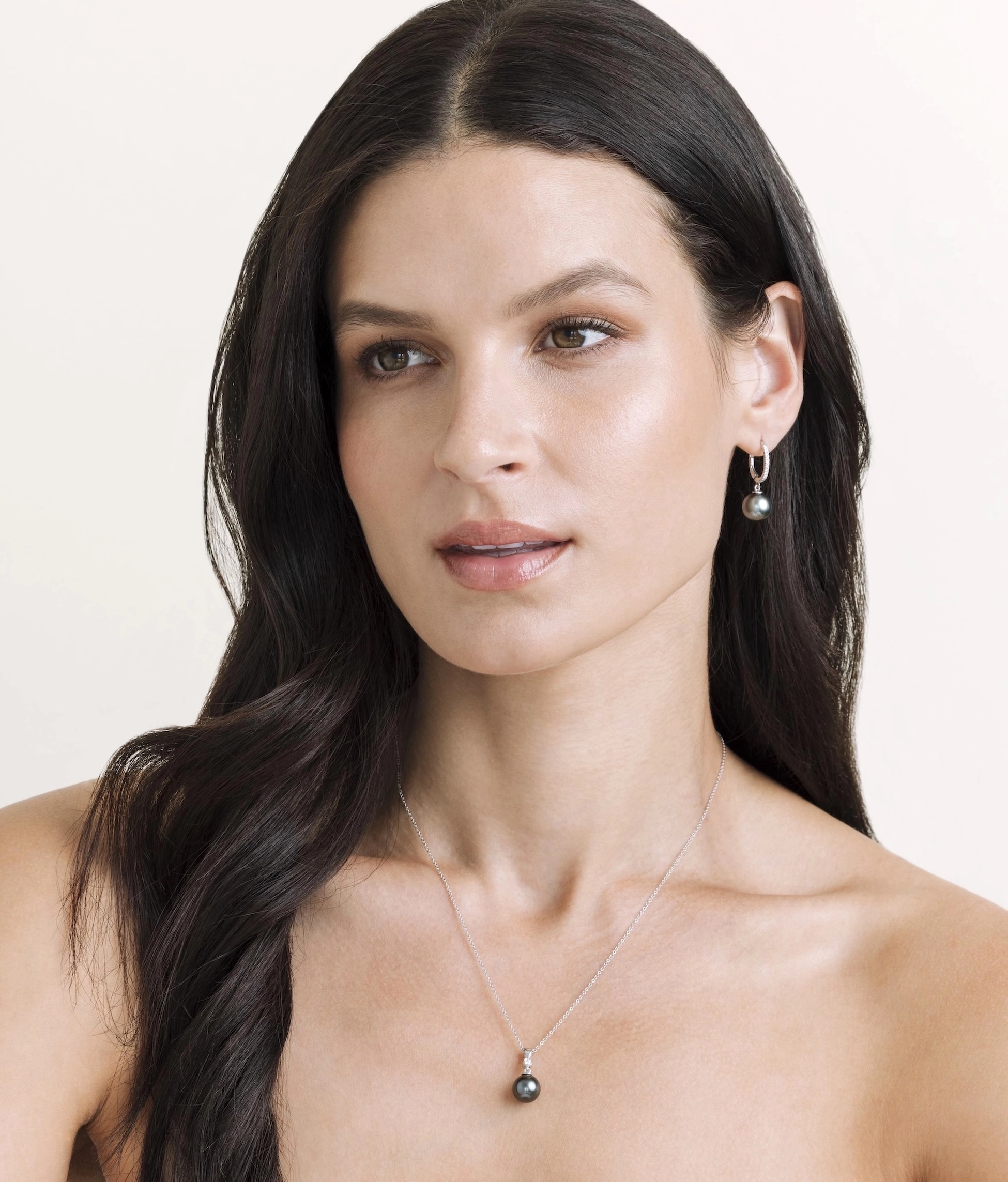 Tahitian South Sea Pearl & Diamond Michelle Jewelry Set