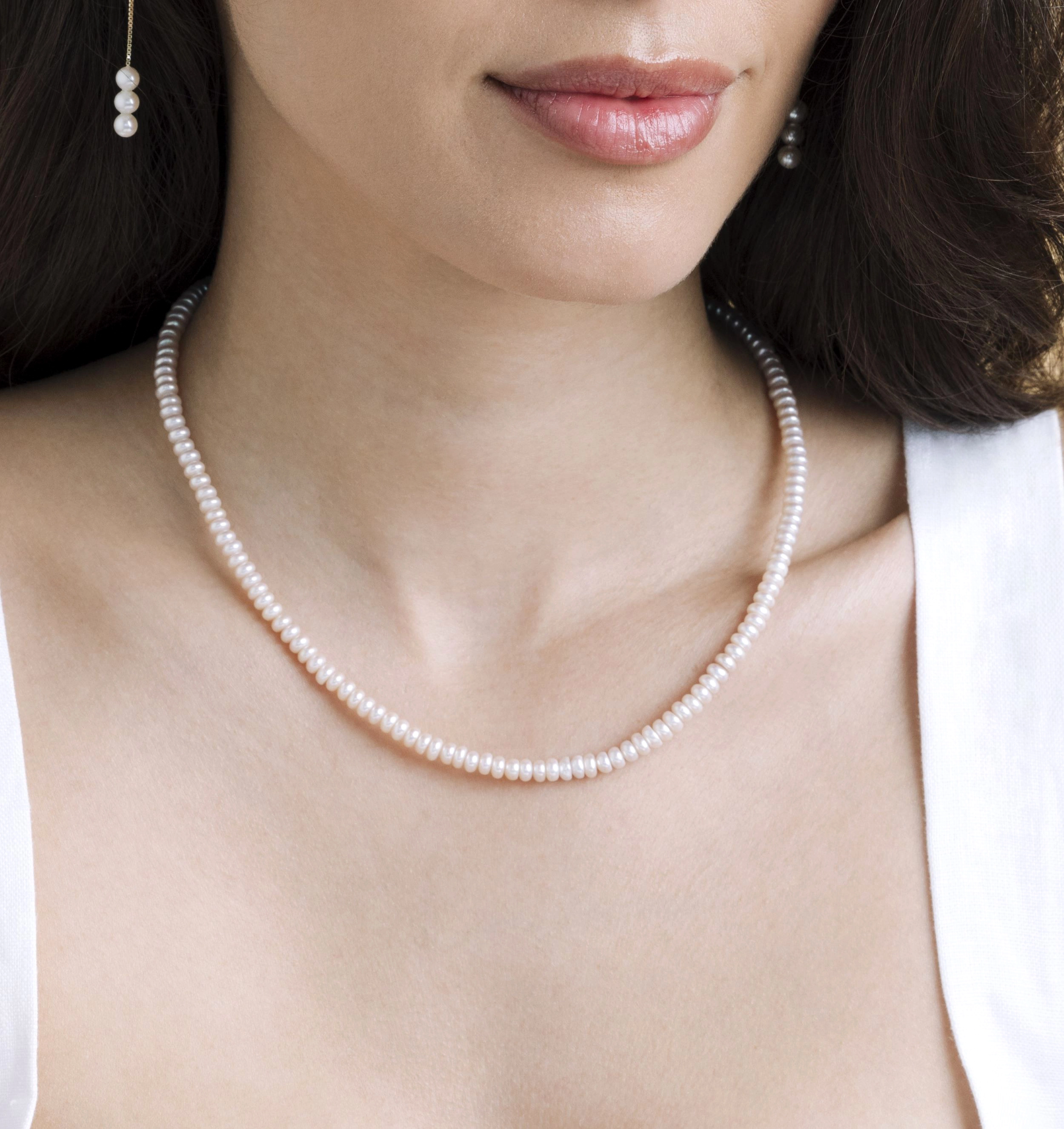4.5-5.0mm White Freshwater Pearl Logan Necklace