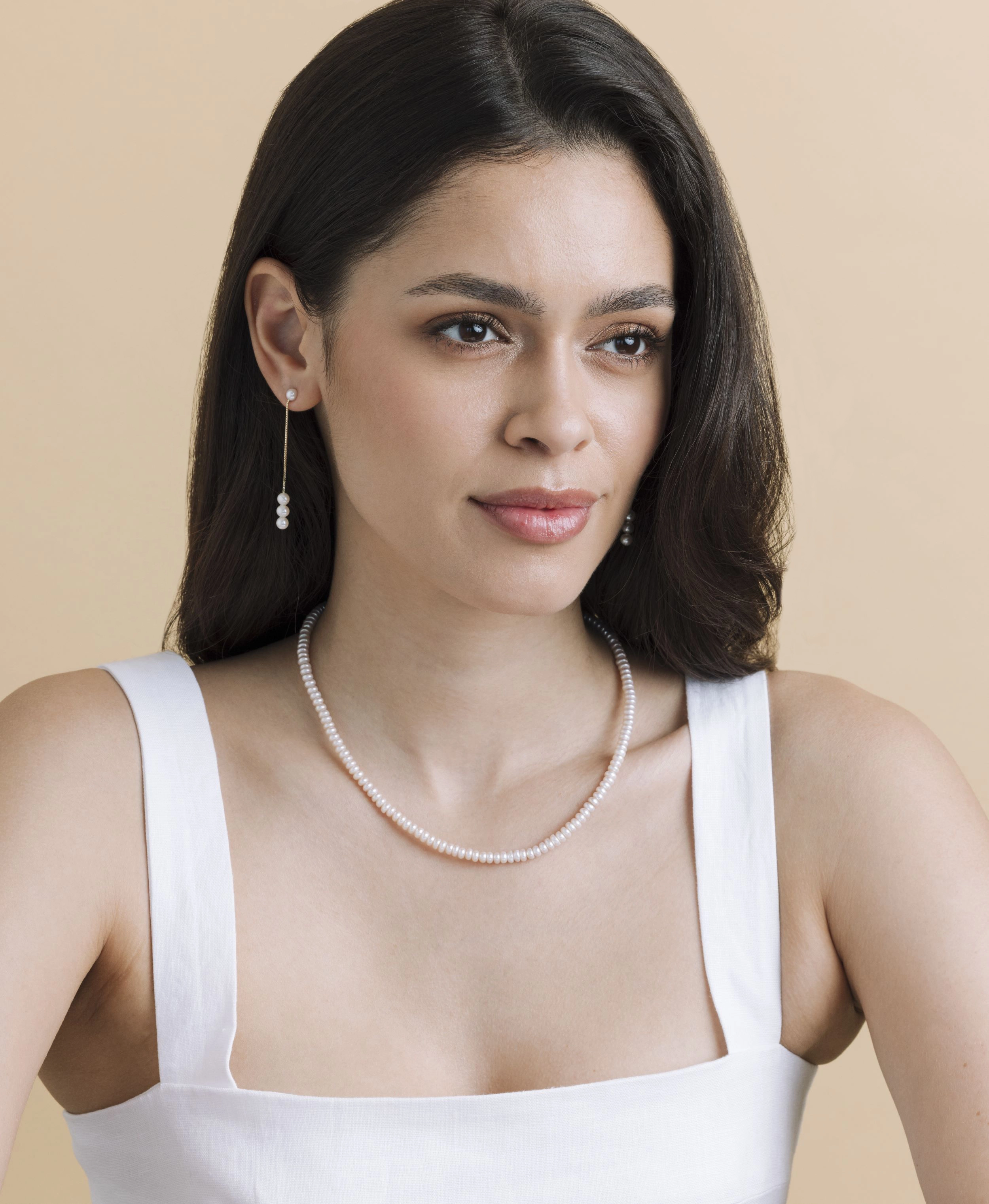 4.5-5.0mm White Freshwater Pearl Logan Necklace