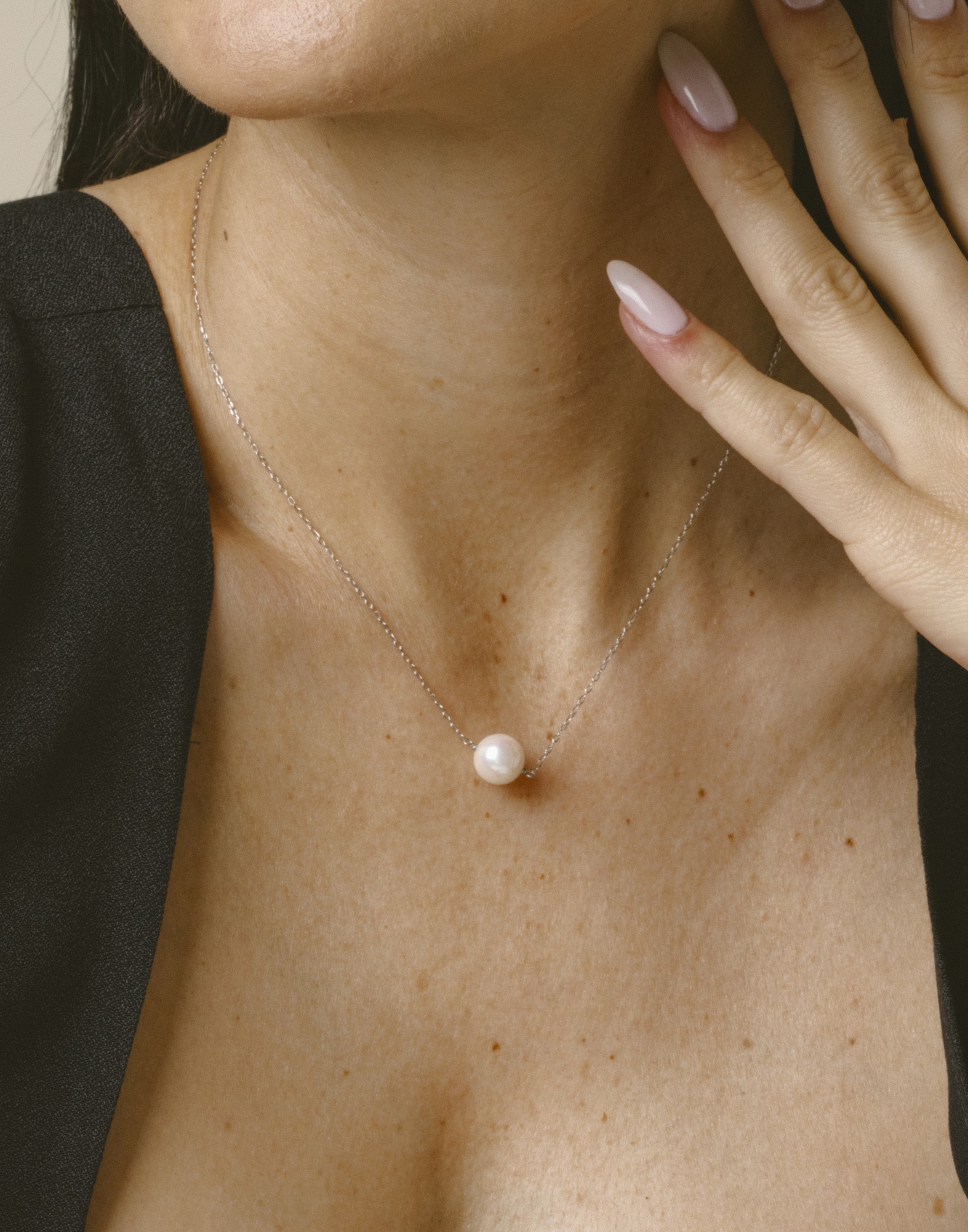 Akoya Solitaire Pearl & Gold Pendant