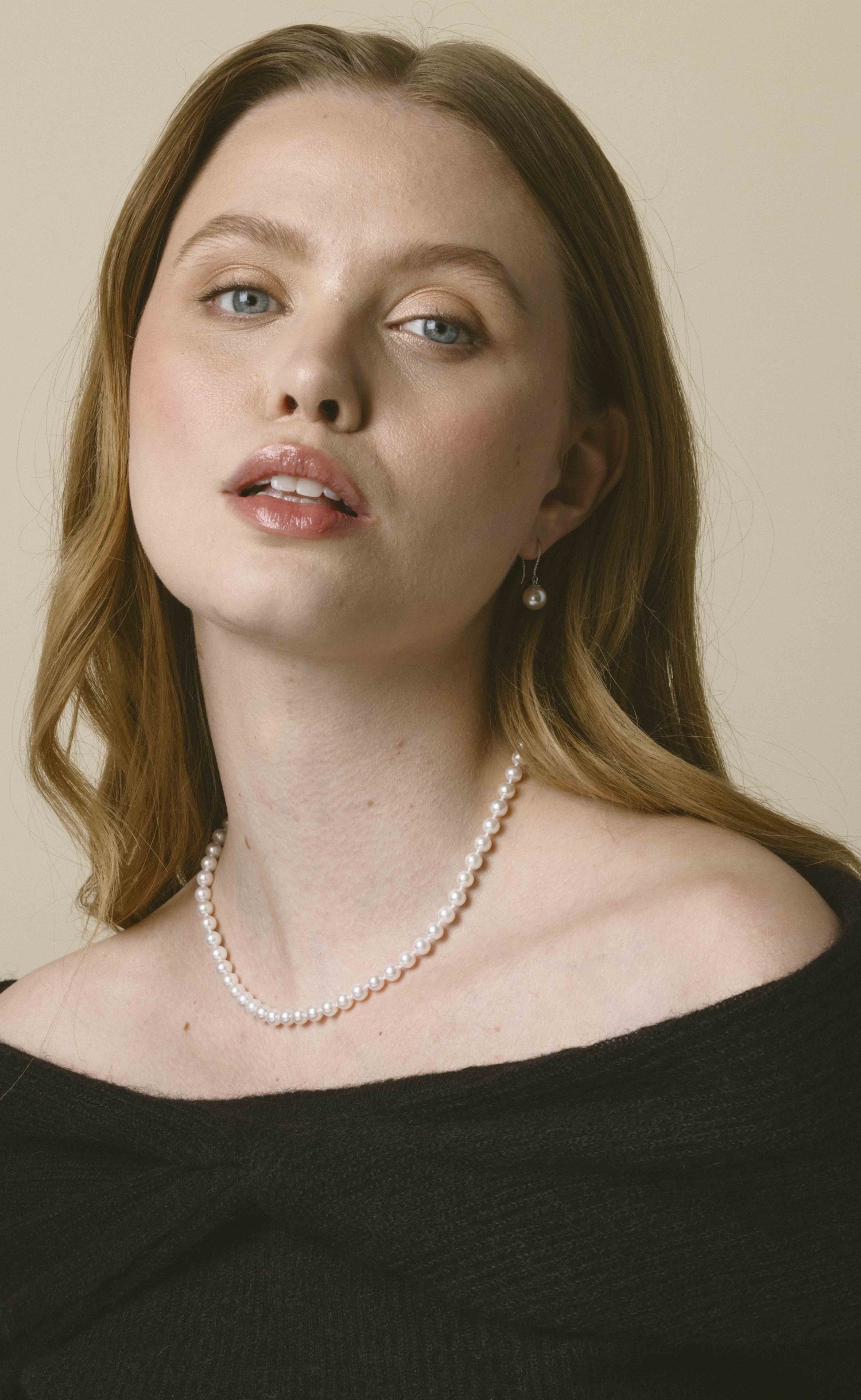 5.5-6.0mm Japanese Akoya White Pearl Necklace- AAA Quality