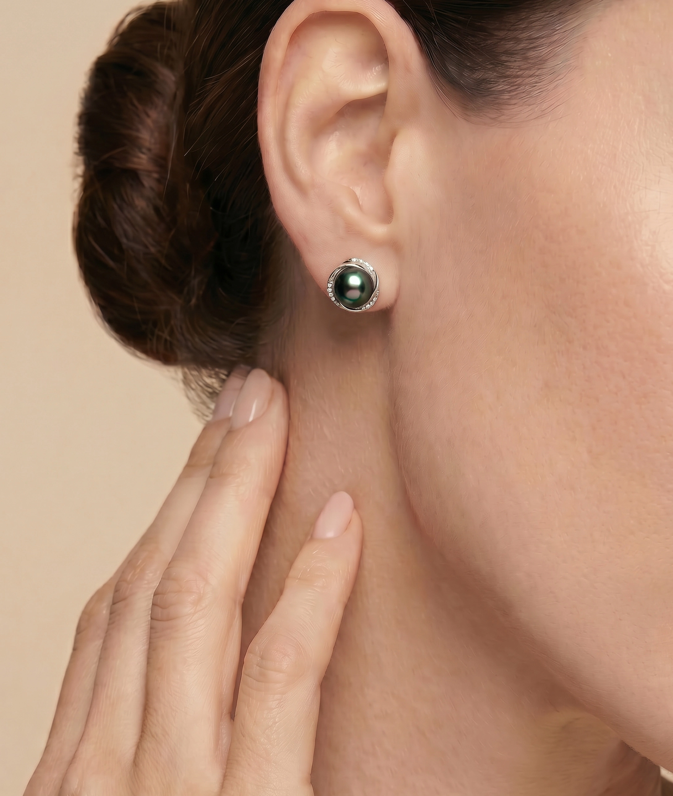 Tahitian South Sea Pearl and Diamond Lexi Earrings