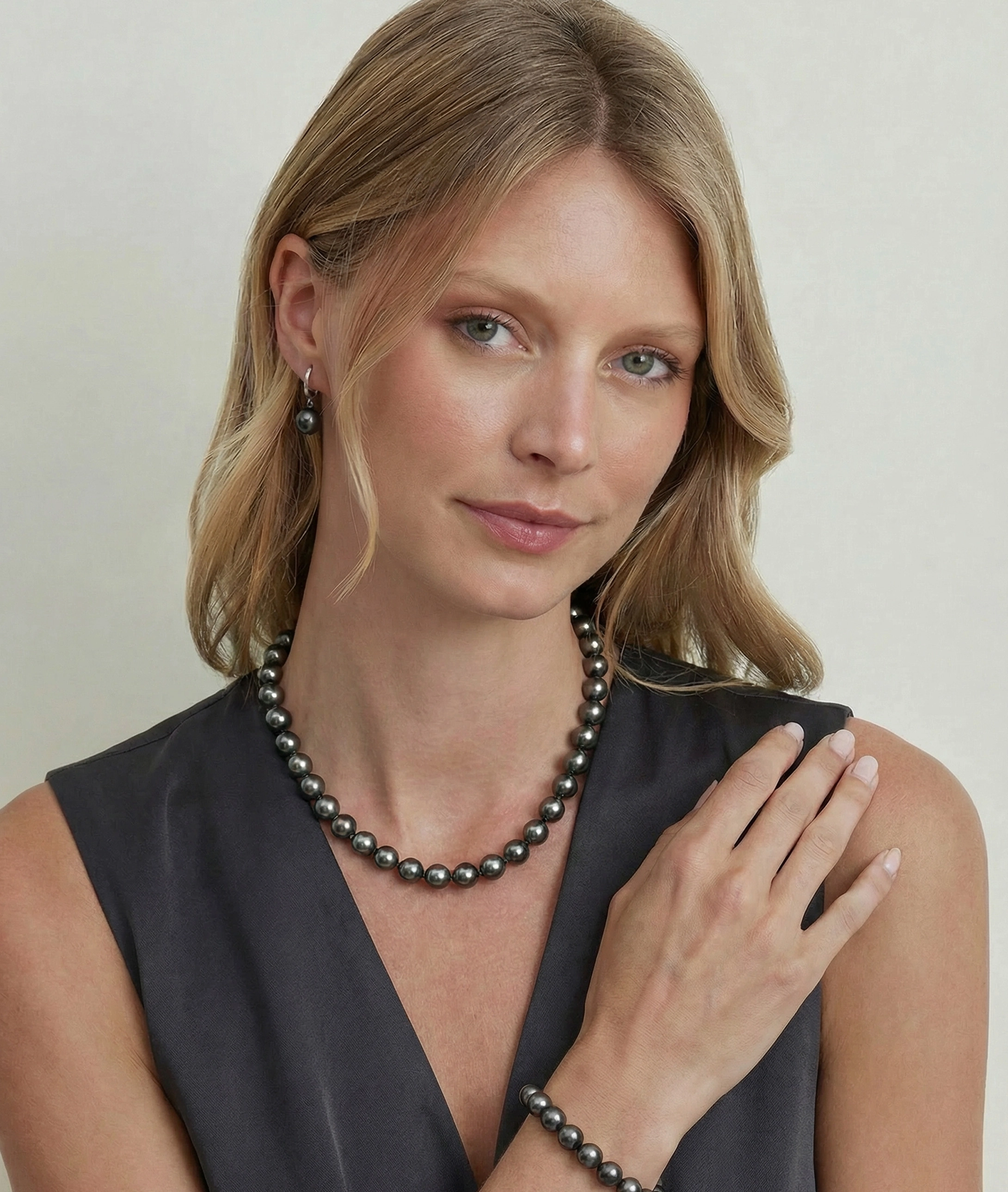 Tahitian South Sea Pearl & Diamond Kim Earrings