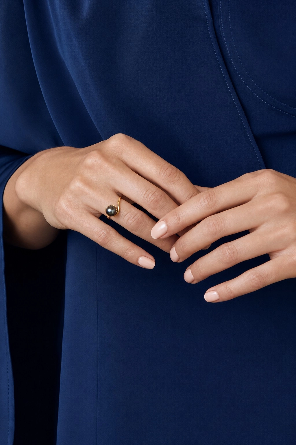 14K Gold Tahitian South Sea Pearl Felice Ring