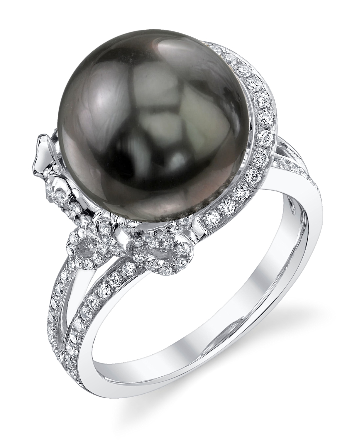 Tahitian South Sea Pearl & Diamond Kay Ring