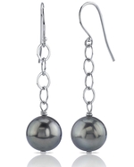 Tahitian South Sea Pearl Dangling Tincup Earrings