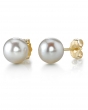 white akoya pearl stud earrings
