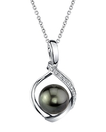 Tahitian South Sea Pearl & Diamond Alexis Pendant