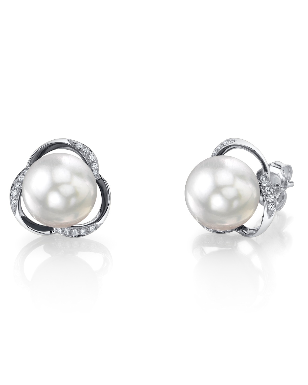 South Sea Diamond & Pearl Ruby Earrings