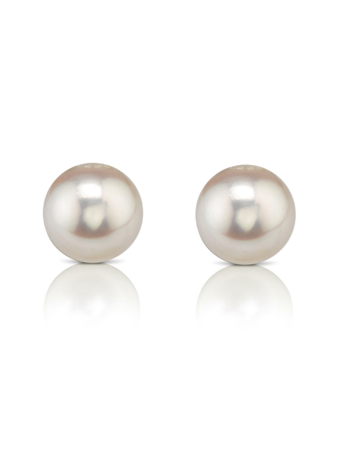 pearl stud earrings