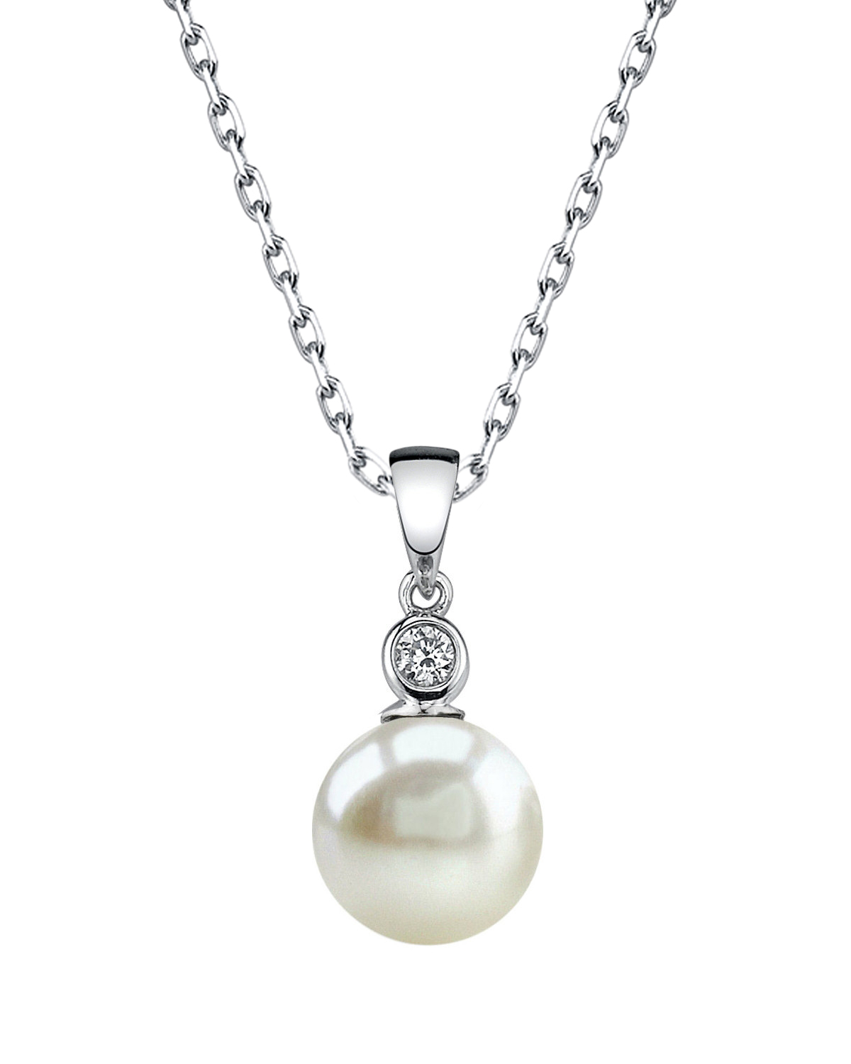 Freshwater Pearl Diamond Mice Pendant Customize Your