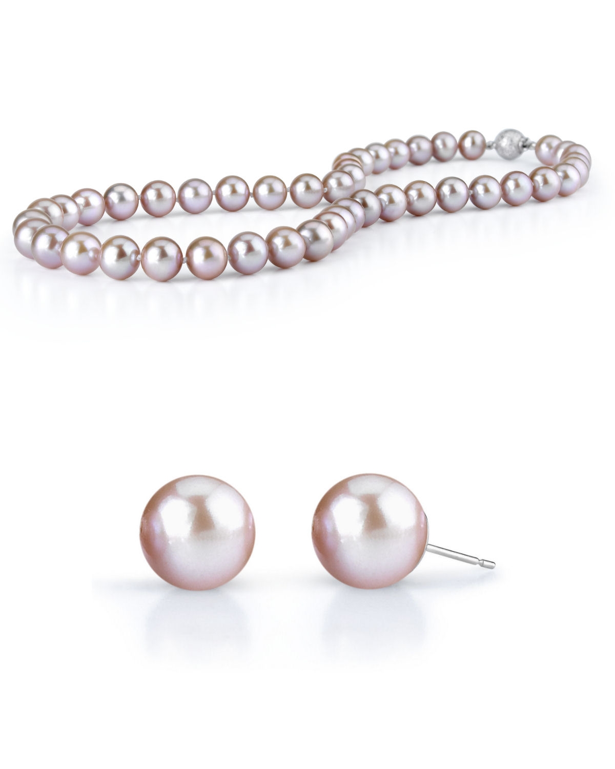 pearl necklace with earrings